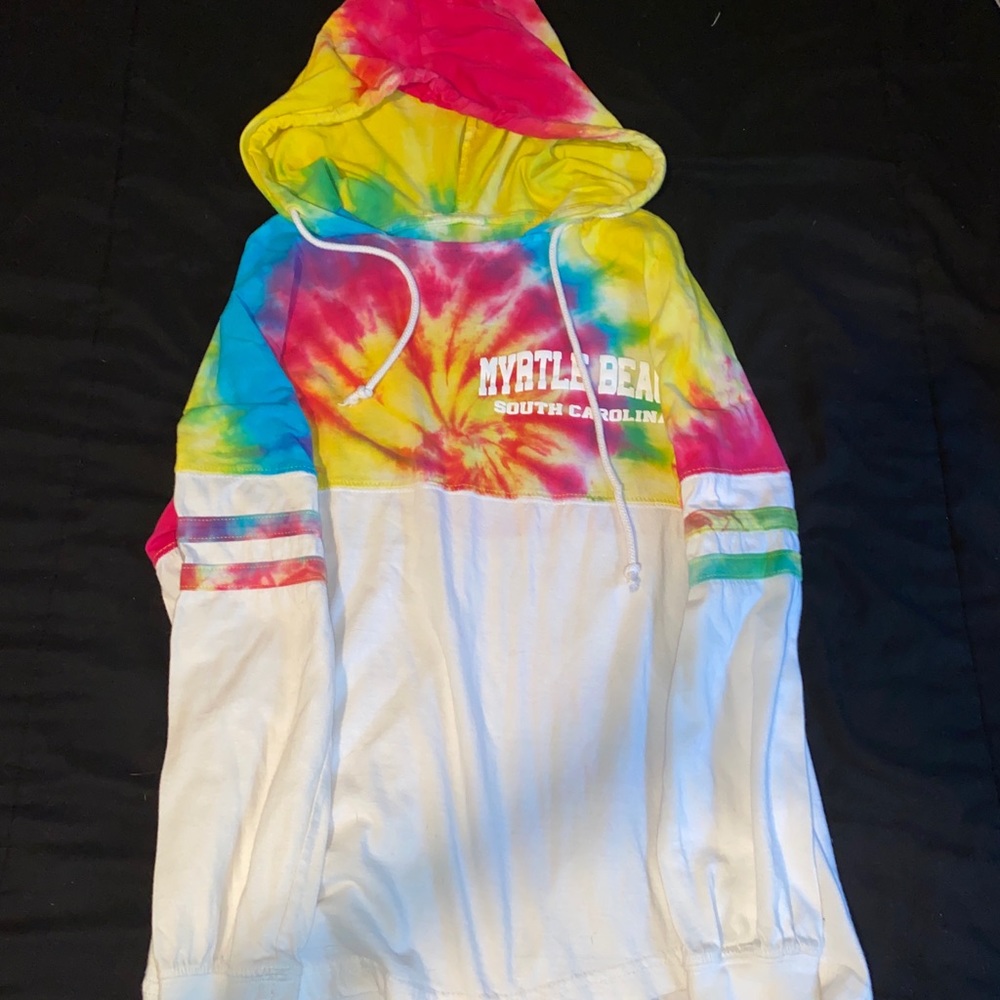 NWOT Myrtle beach long sleeve hooded shirt!